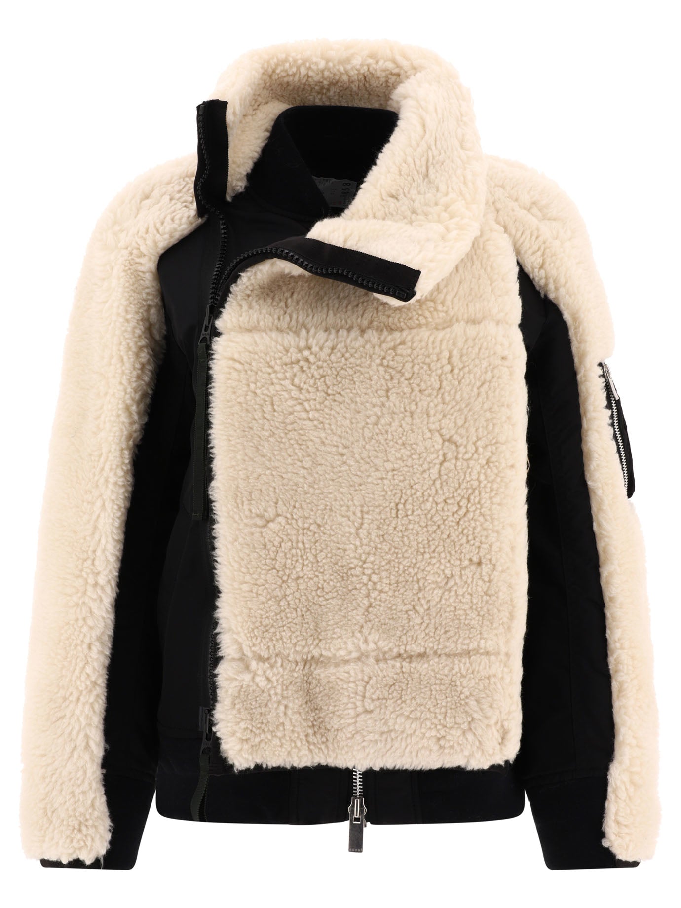 Sacai Faux Shearling X Nylon Twill Jacket | Balardi